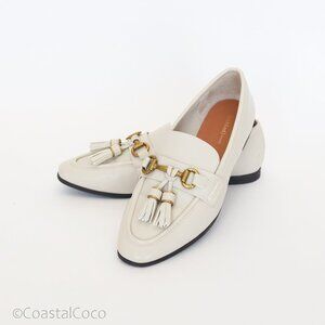 River Island Ivory Tassel Loafers US 9 EU 40 Preppy Career Poetcore British Flat